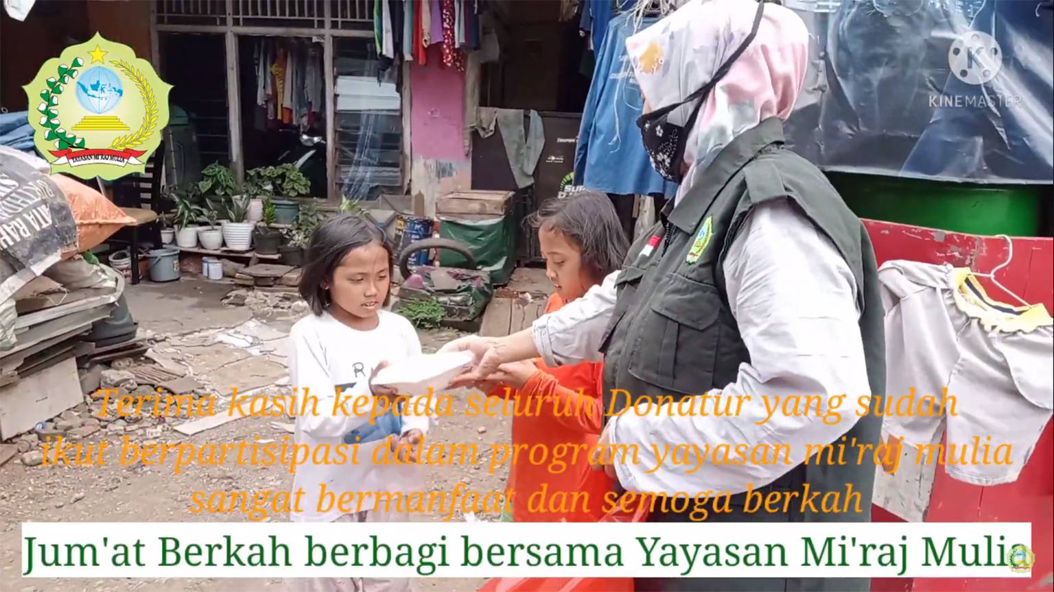 Kegiatan Jum’at Berkah berbagi Yayasan Mi’raj Mulia 08 Oktober 2021