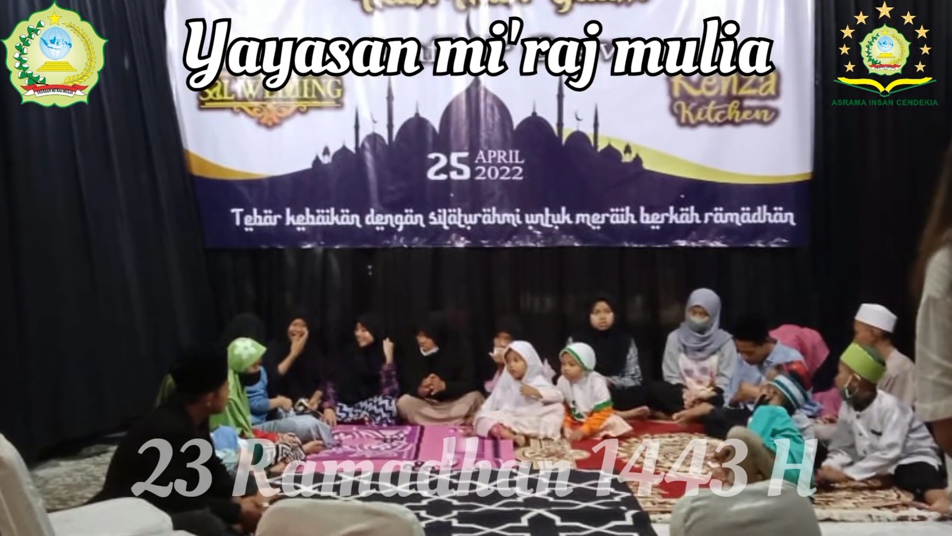 23 Ramadhan 1443 H, Yatama Binaan Yayasan Mi’raj Mulia Buka Puasa Bersama di Kenza Kitchen