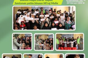Yayasan Miraj Mulia Gelar Bakti Sosial di TPQ Darul Taqwa, Tebar Kebahagiaan untuk Anak-Anak Yatim